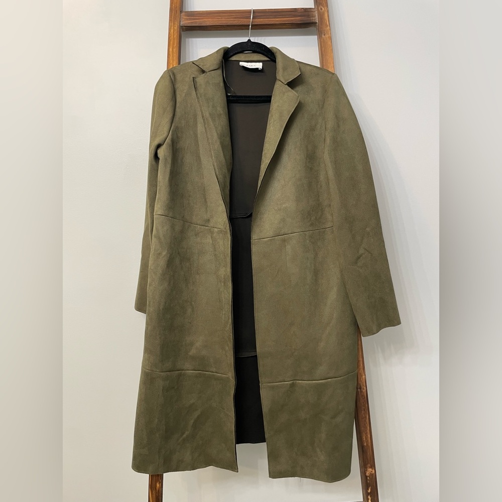 Zara Basic Faux Suede Jacket
